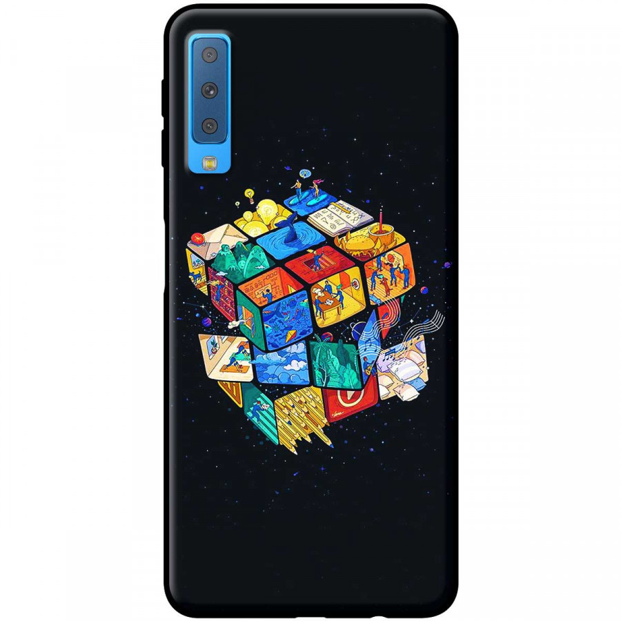 Ốp lưng dành cho điện thoại Samsung A7 2018 Mẫu Rubik