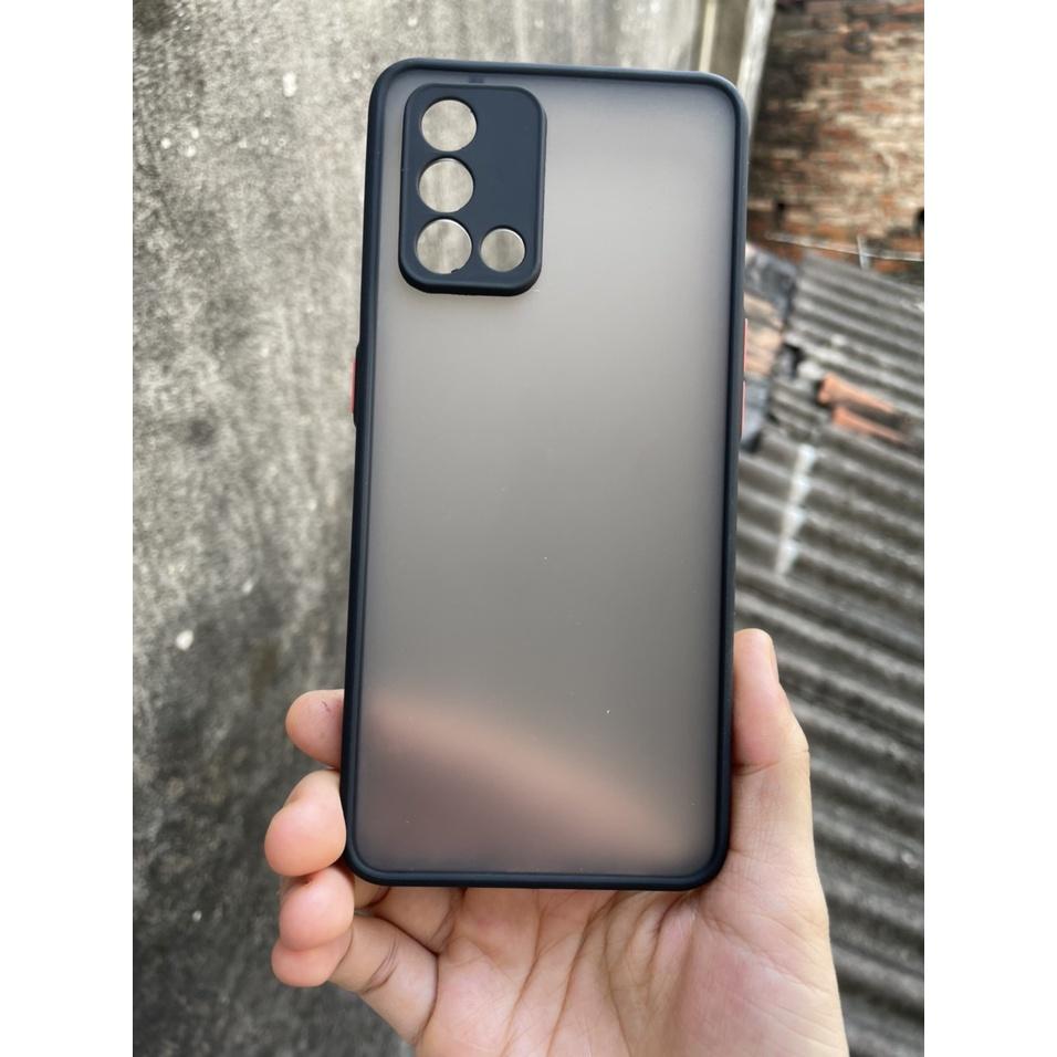 Ốp lưng cho Oppo A95 4G nhám viền dẻo màu bảo vệ Camera