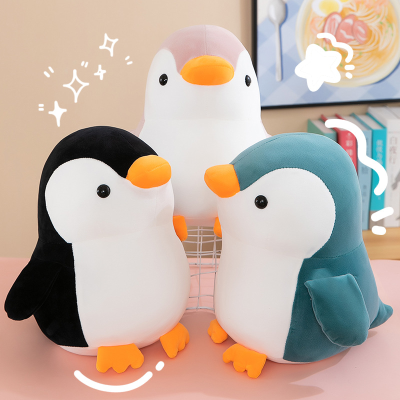 Gấu Bông Chim Cánh Cụt Mập Mềm Mịn Dễ Thương Mẫu Mới (25cm---&gt;45cm) Vải Miniso 4 Chiều Co Giãn Êm Ái, Hàng Cao Cấp An Toàn Cho Trẻ Nhỏ