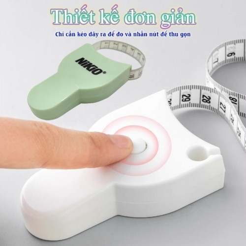 Thước đo tự động thu gọn dây Nikio NK-06TD - 1.5m