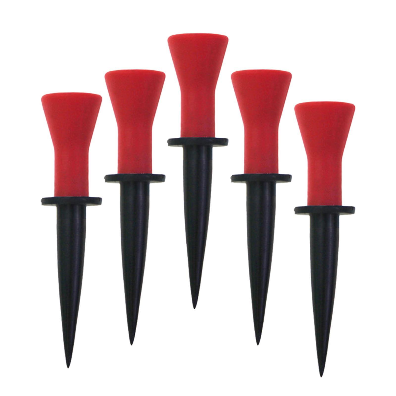 5x Rubber Golf Tees Professional Backyard Practice Exercise Golf Ball Holder