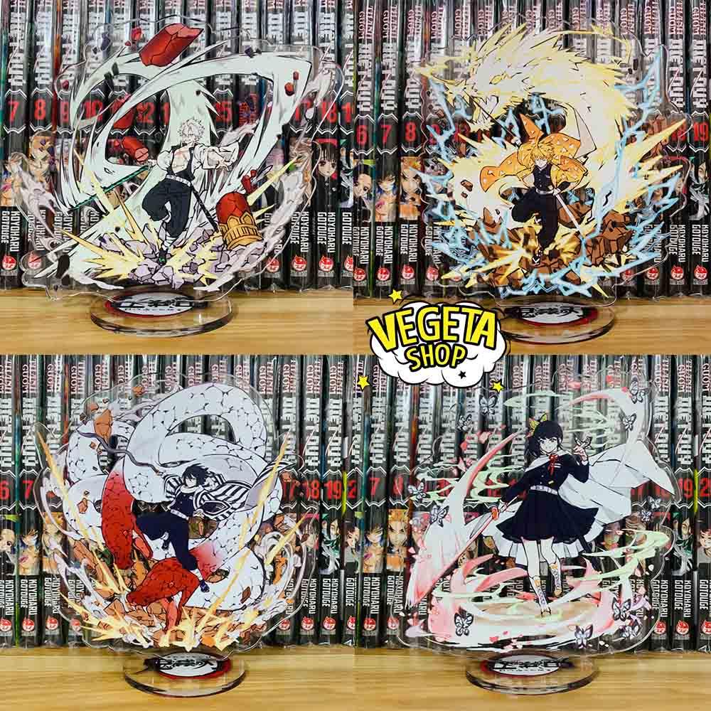 Mô Hình Tượng Standee Acrylic Mica 2 mặt - Thanh Gươm Diệt Quỷ - Kimetsu No Yaiba - Tanjiro Nezuko Akaza Rengoku Zenitsu
