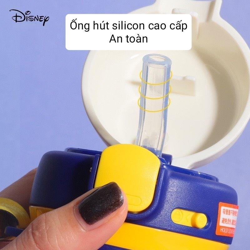 Bình nước hang DlSNEY. Có ống hút và dây đeo . Hình in hoạt hình sắc nét