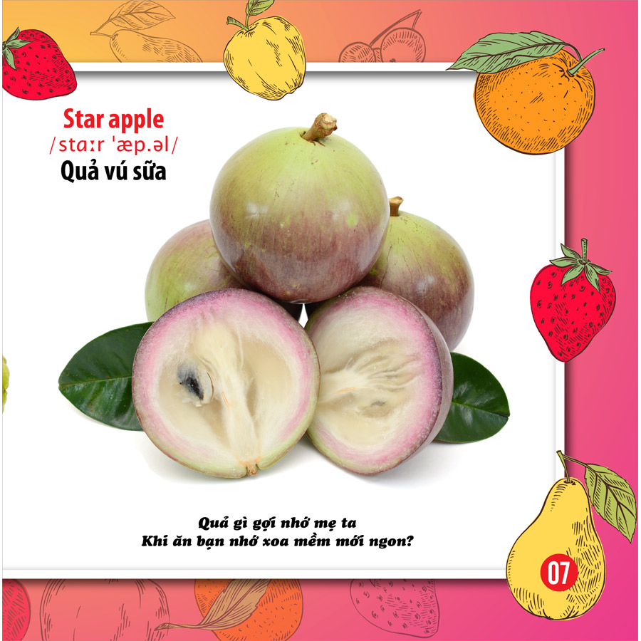 Song Ngữ Anh - Việt CBKPTGXQ - Trái Cây