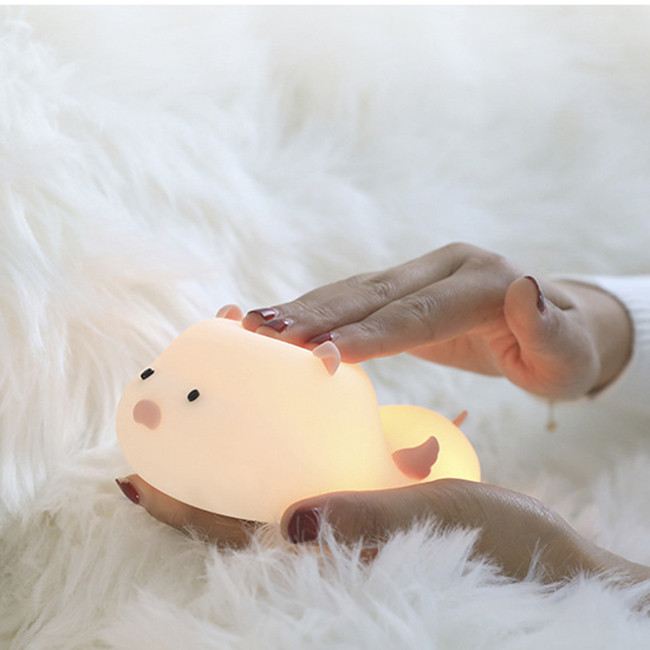 đèn ngủ heo con thiên sứ