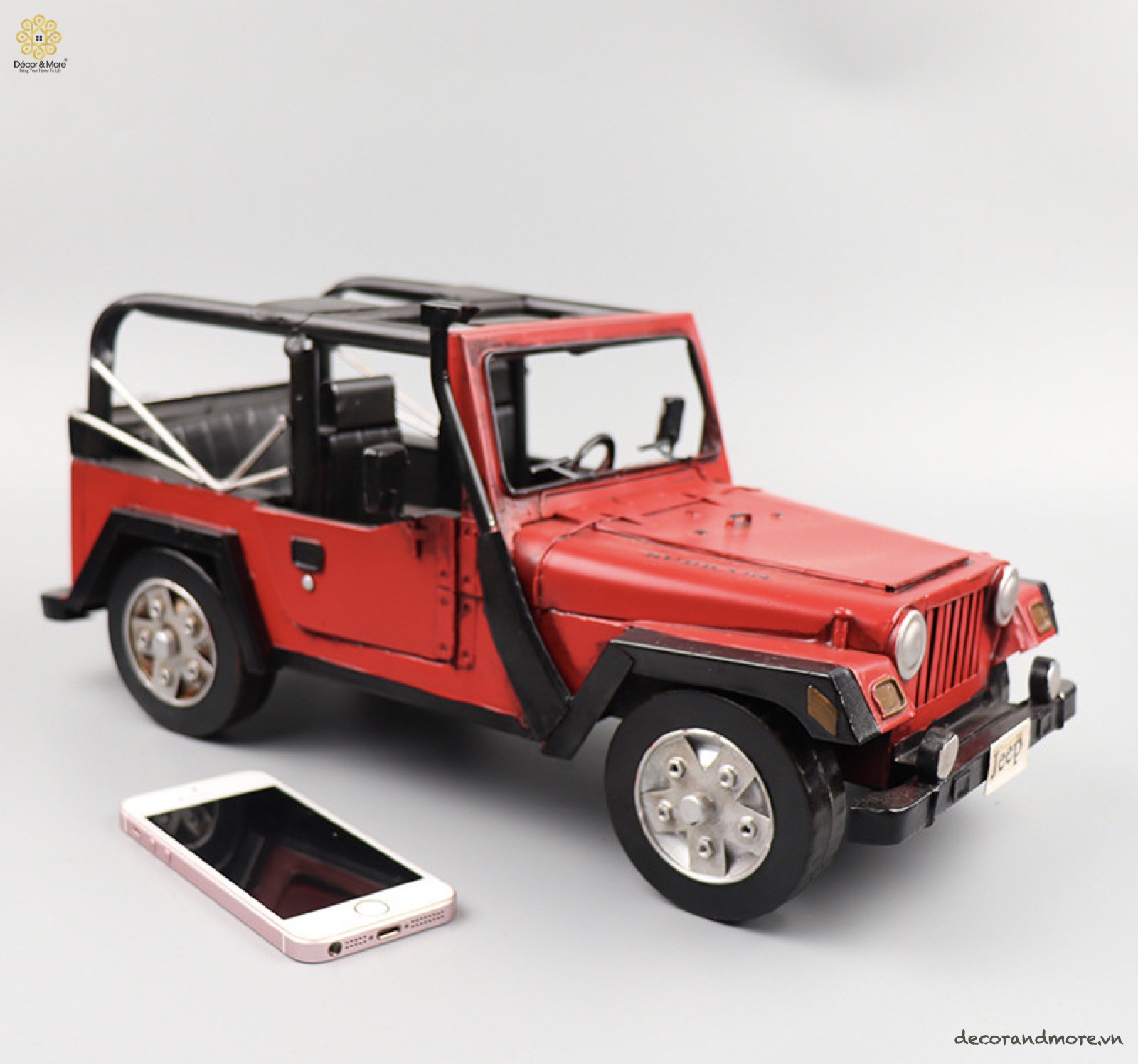 Mô Hình Xe Jeep Wrangler Hoài Cổ - Trang Trí Vintage