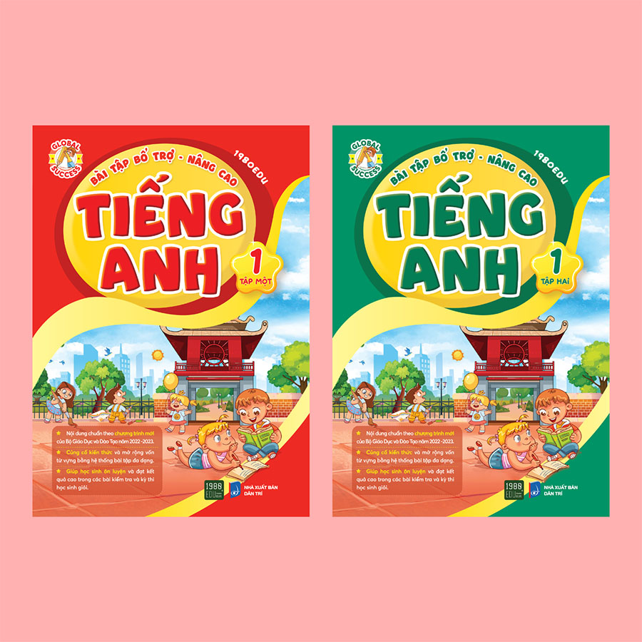 Combo 2 Cuốn Bài Tập Bổ Trợ Nâng Cao Tiếng Anh Lớp 1
