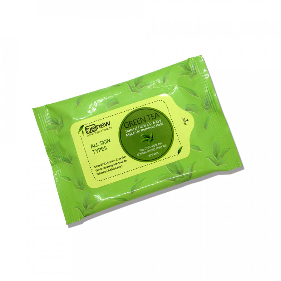 Miếng tẩy trang cao cấp trà xanh - Benew Make Up Remover Pads