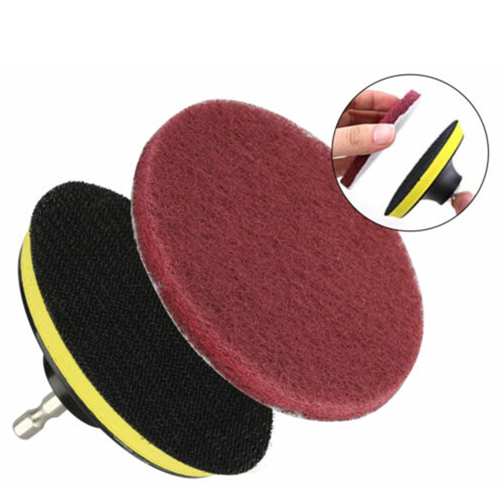 Bộ 9 bàn chải chà rửa gắn máy khoan với thanh nối dài 6 inch làm sạch xe hơi/phòng tắm