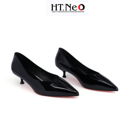 Giày cao gót HT.NEO chất liệu da cao cấp, thiết kế đơn giản, trẻ trung, đi êm chân CS231