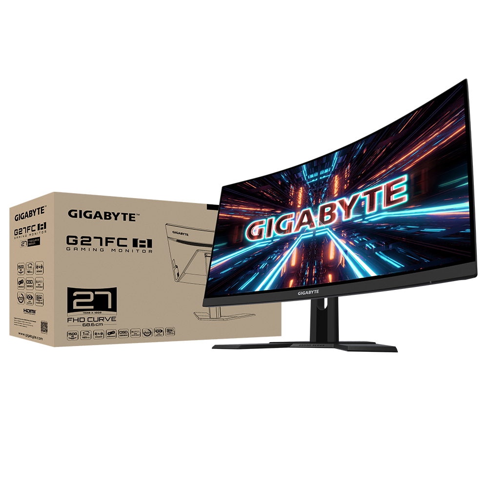 MÀN HÌNH GIGABYTE G27FC-A 27 Inch (FHD/VA/165Hz/1ms) - Hàng Chính Hãng