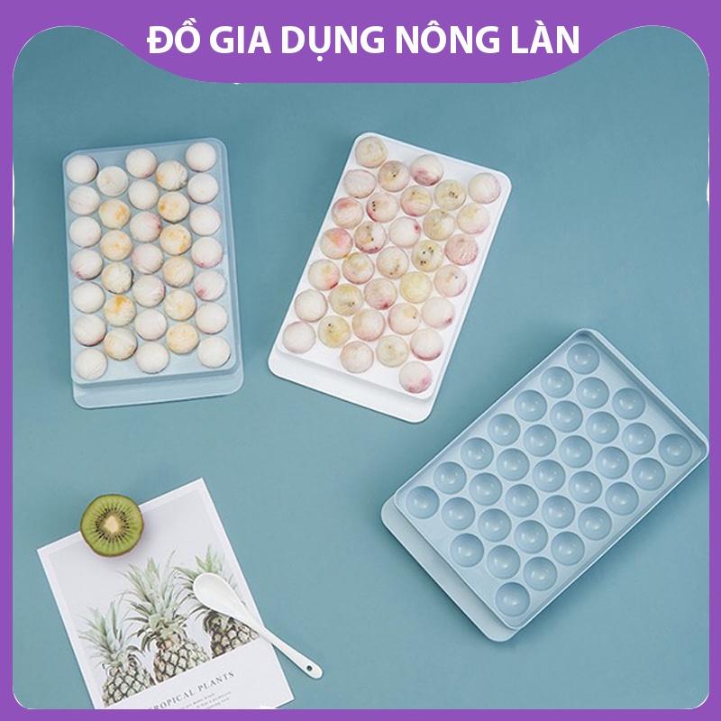 Khay nhựa làm đá bi tròn NL Shop, khuân làm đá tròn