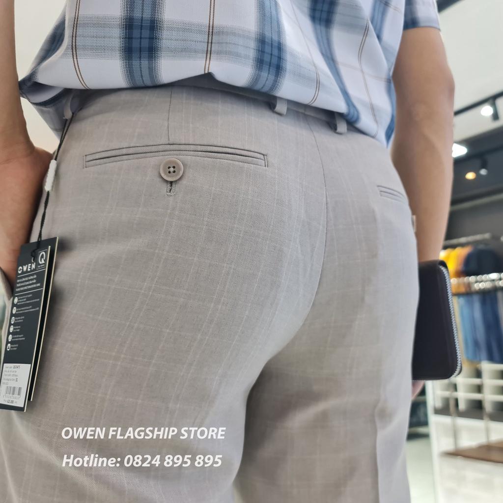 OWEN - Quần âu nam công sở dáng SLIMFIT sợi NANO mã QS23475 - OWEN Flagship Store