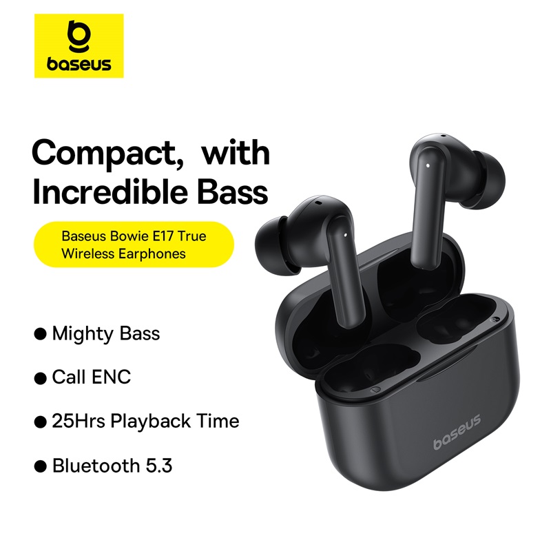 Tai Nghe Bluetooth Baseus Bowie E17 True Wireless Bluetooth Earphones (Hàng chính hãng)