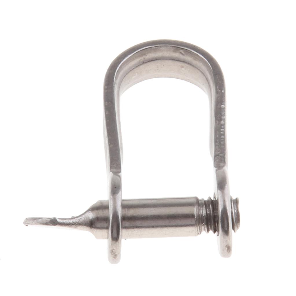 304 Stainless Steel Captive Pin D - shackle Boat / Marine / Shade / Sailing , 4mm