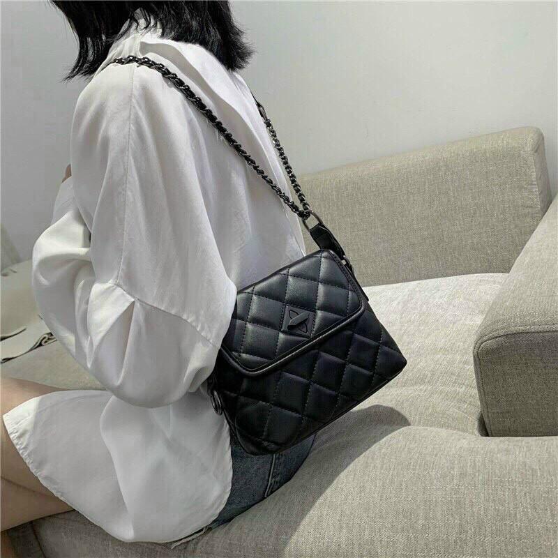 Túi Đeo Chéo Trần Trám khoá Xoay Cực Xinh