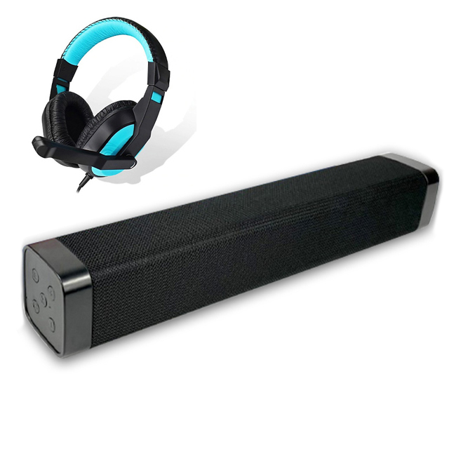 Loa Thanh Soundbar Siêu Trầm Công Suất Lớn LK22 Để Bàn Hỗ Trợ Bluetooth Dùng Cho Máy Vi Tính PC, Laptop, Tivi + Tặng tai nghe Chụp tai CT770 ( giao màu ngẫu nhiên )