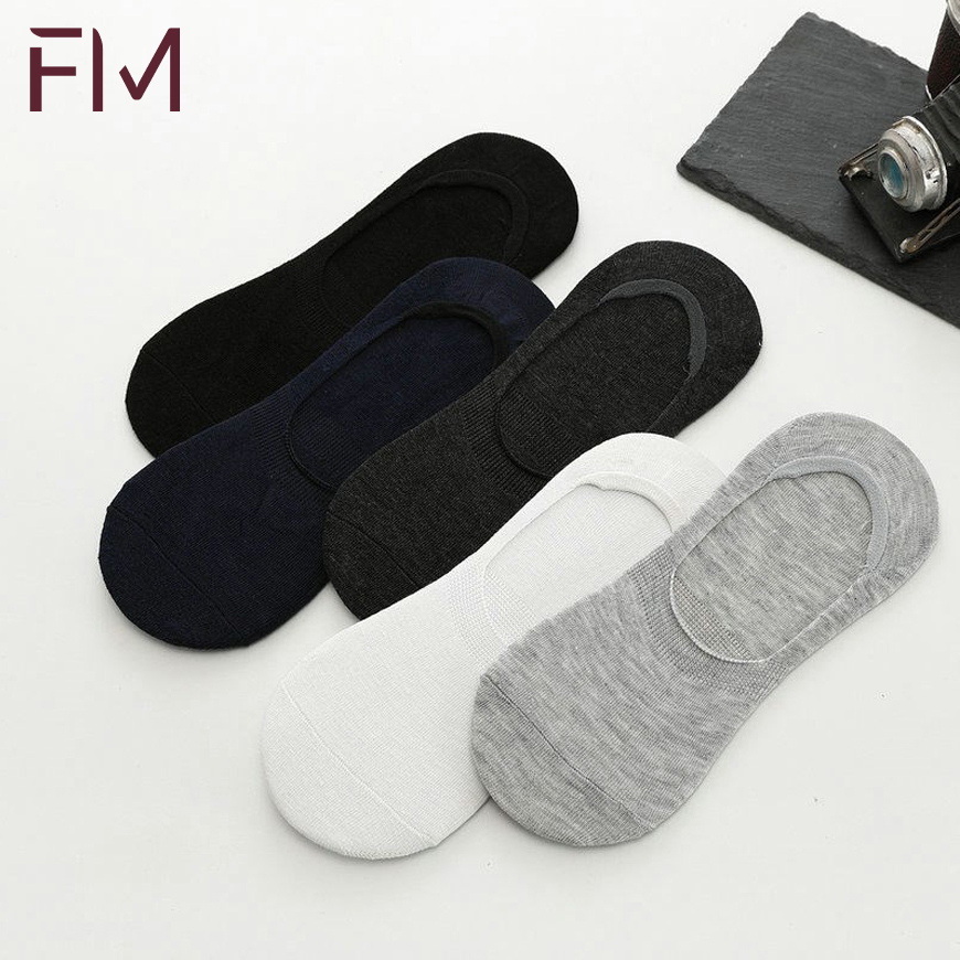 Combo 5 đôi vớ lười nam, chất liện cotton co giãn thoáng khi chống hôi chân - FORMEN SHOP - FMCA055