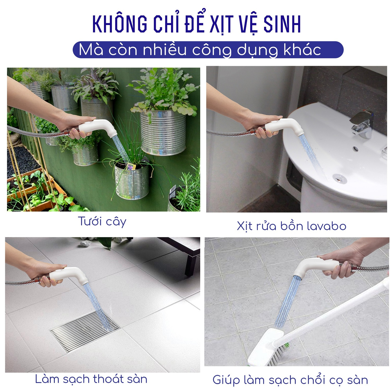 Bộ vòi xịt vệ sinh đa năng Hiwin PJ-101