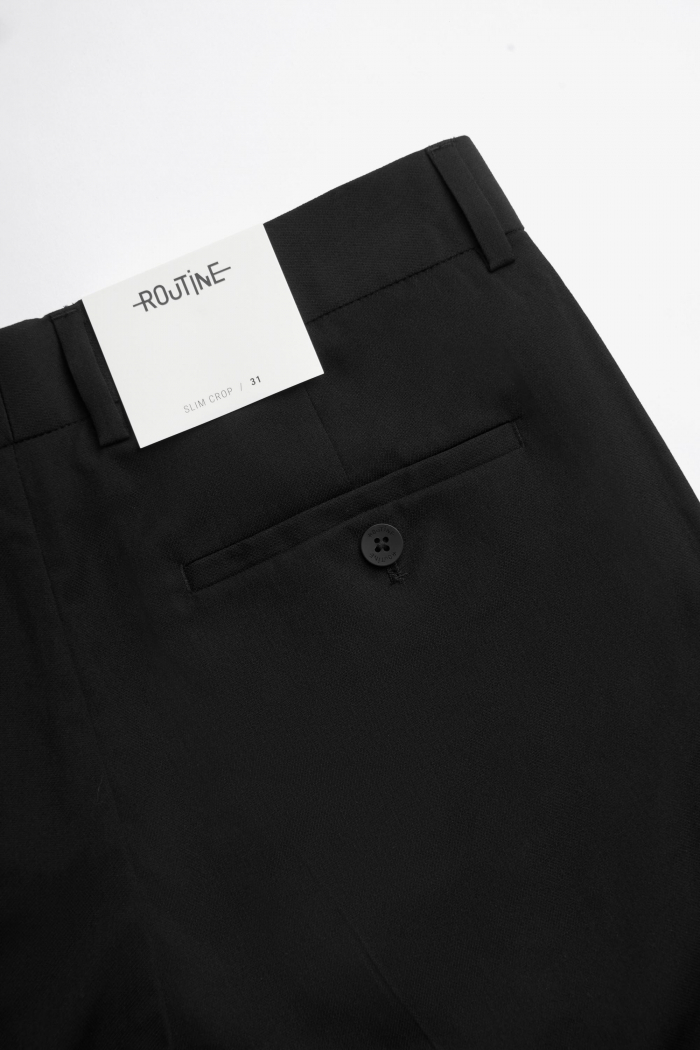 Quần âu / Quần Vải ROUTINE Nam Trơn Form Slim Crop (3 màu) - 10F22PFO001 | LASTORE MENSWEAR