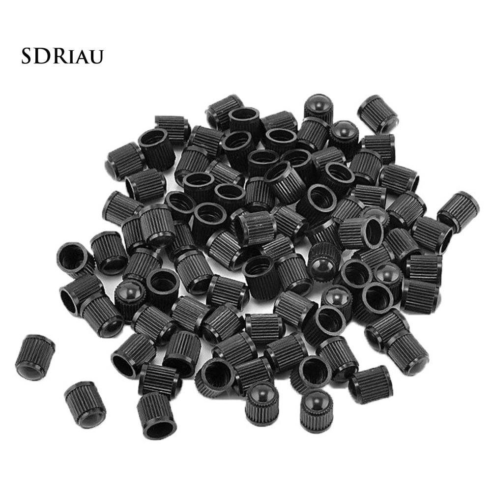 Bộ 100 van lốp xe hơi/xe tải/xe máy bằng nhựa cho van kiểu Mỹ