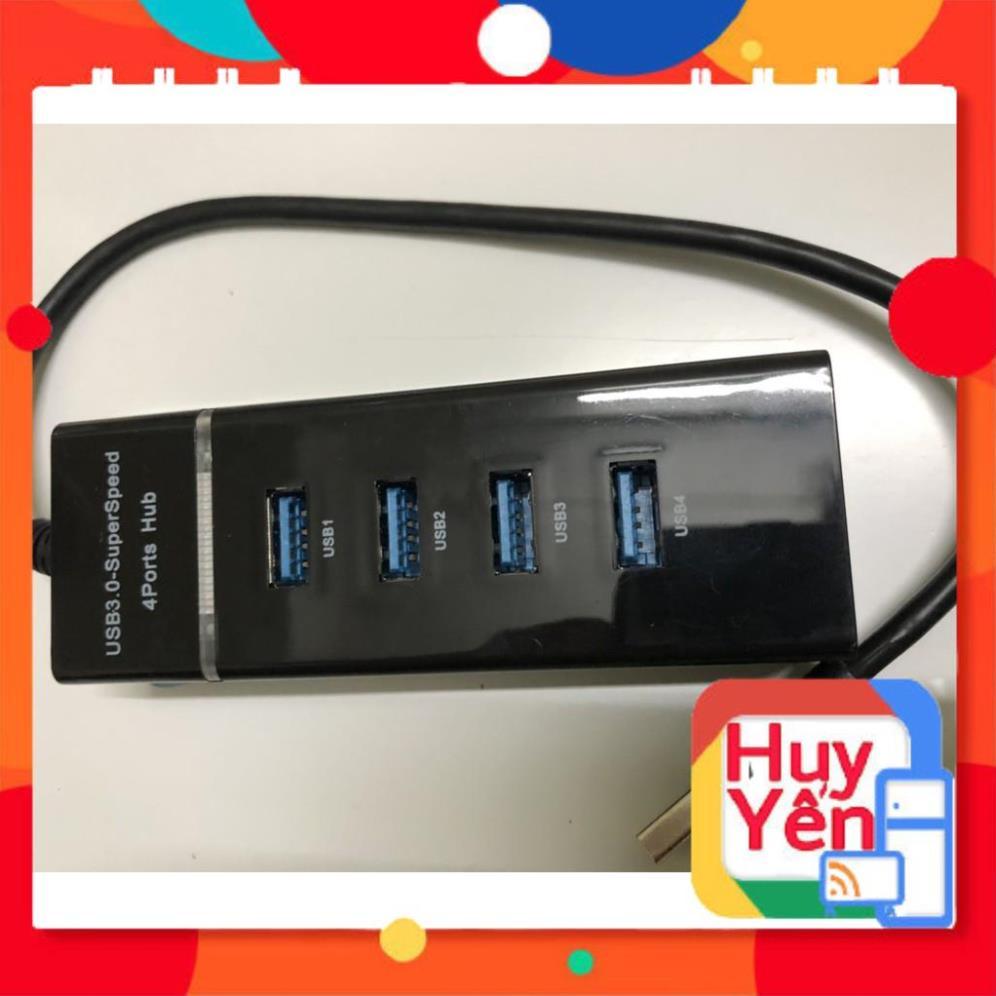 Hub chia USB 3.0 Superspeed 4 Port(Bộ chia 1 cổng USB ra 4 cổng USB, chuẩn 3.0, Đảm bảo cả 4 thiết bị hoạt động  tốt)