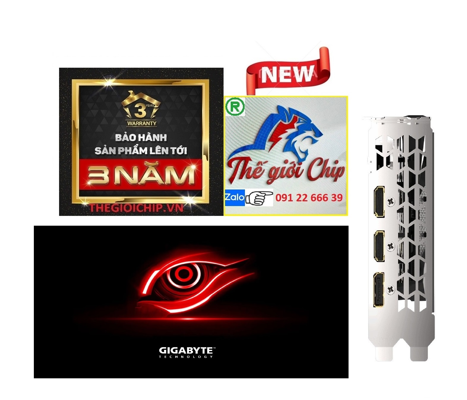 VGA (Cạc màn hình) GIGABYTE GeForce GTX 1650 4GB/D5/2FAN - HÀNG CHÍNH HÃNG