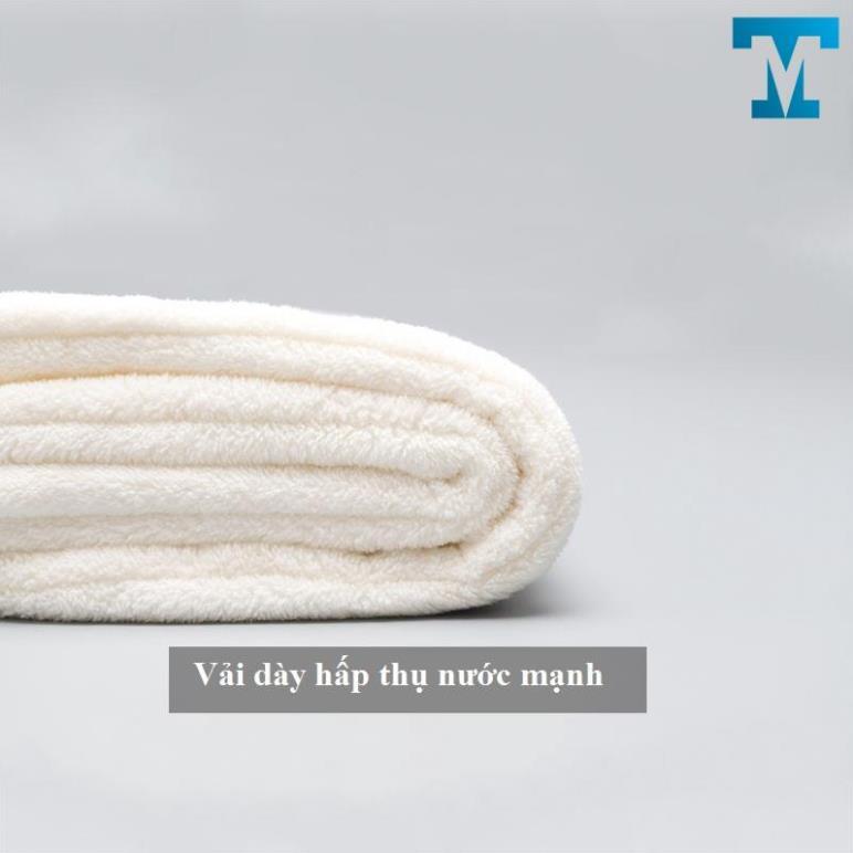 Khăn Quấn Tóc Lau Tóc Siêu Thấm Hút loại có chữ