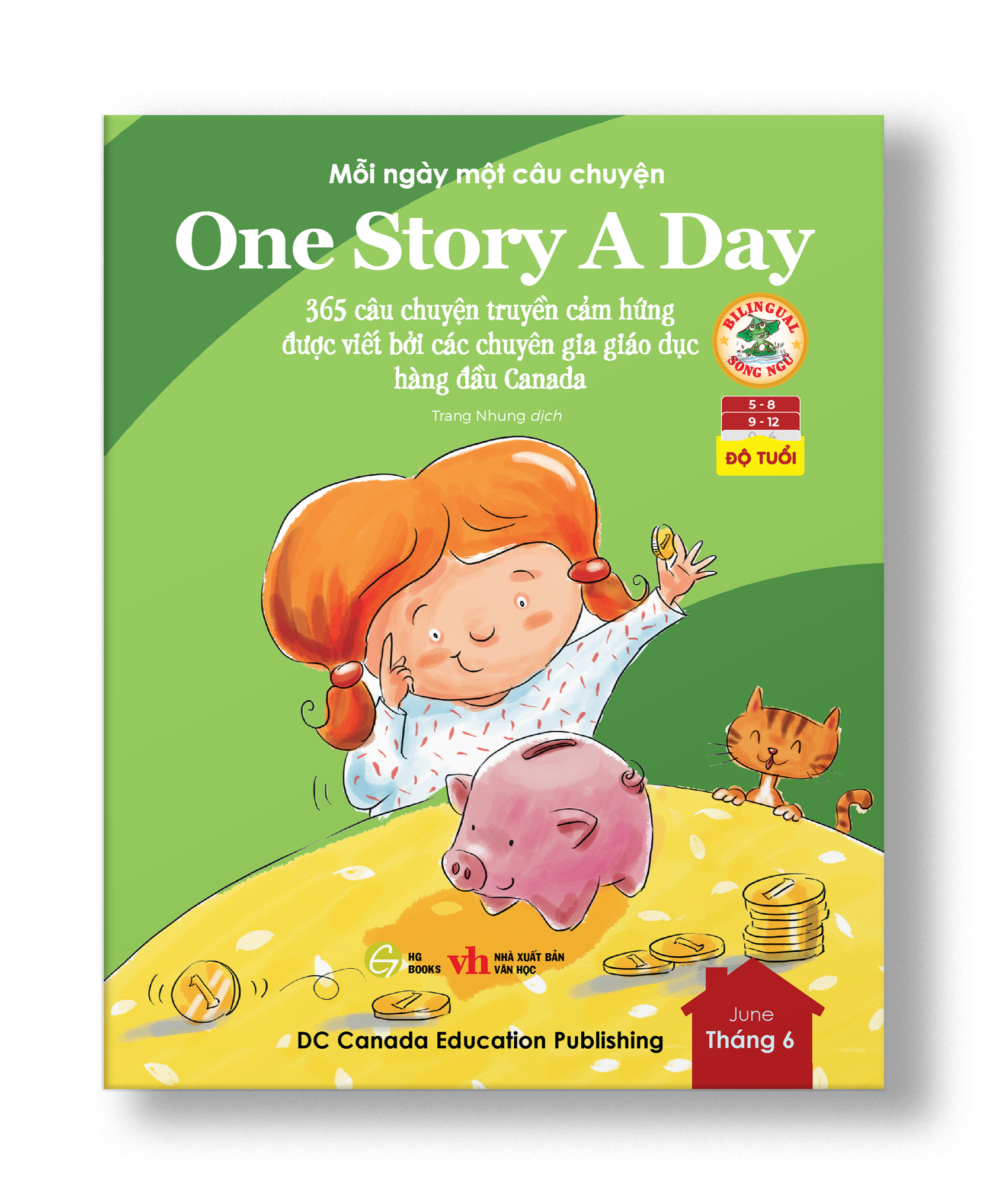One Story A Day - Sách song ngữ cho bé, 12 cuốn truyện - 365 câu chuyện phát triển trí tuệ và nuôi dưỡng tâm hồn - Tặng kèm file nghe &amp; note từng vựng