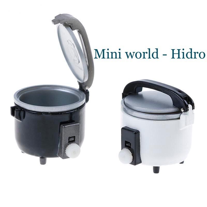 Nồi cơm điện dùng cho búp bê. Miniature. Đồ dùng nhà bếp tí hon cho búp bê.