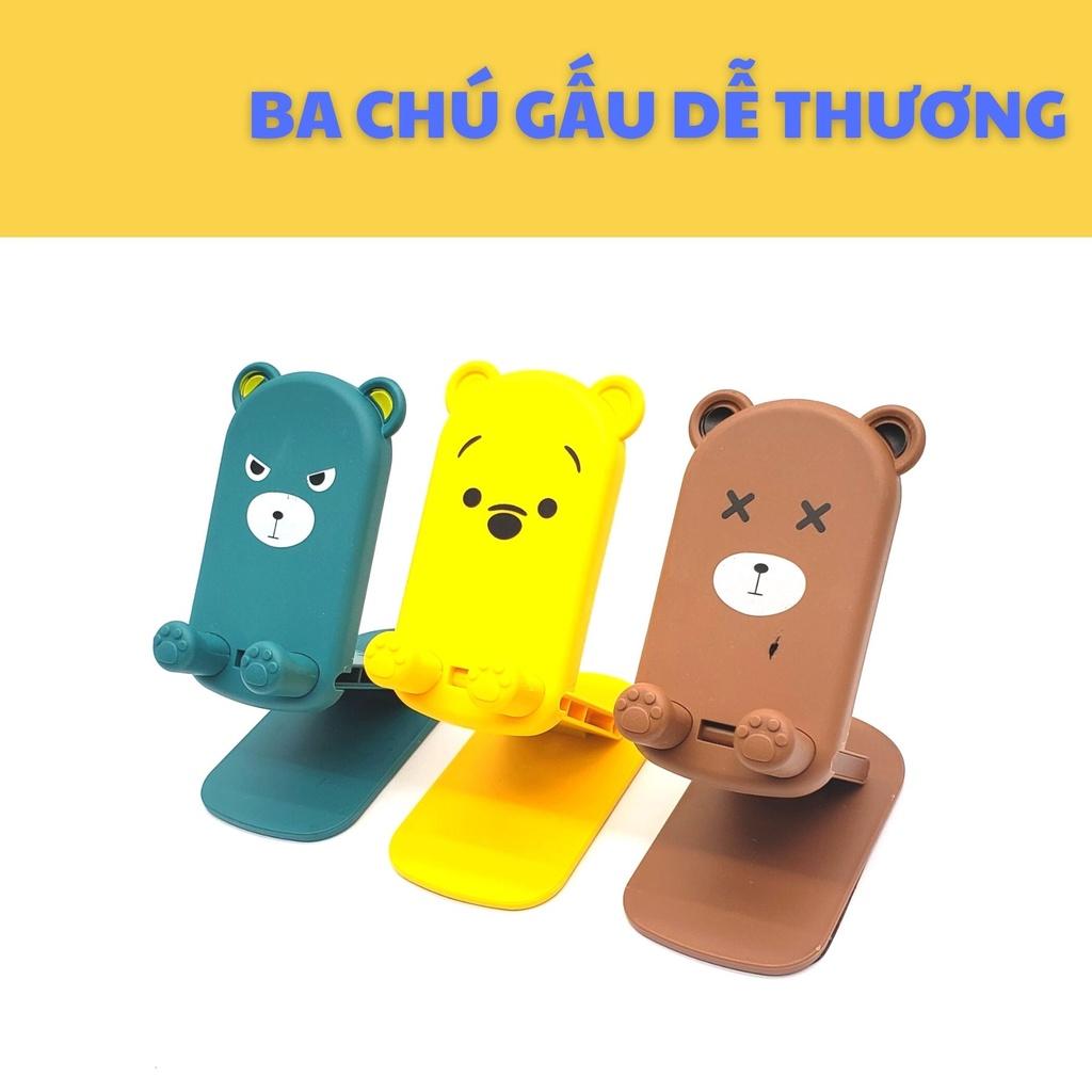 Giá Đỡ Điện Thoại Hình Gấu Cute - Nhiều Màu Xinh Xắn