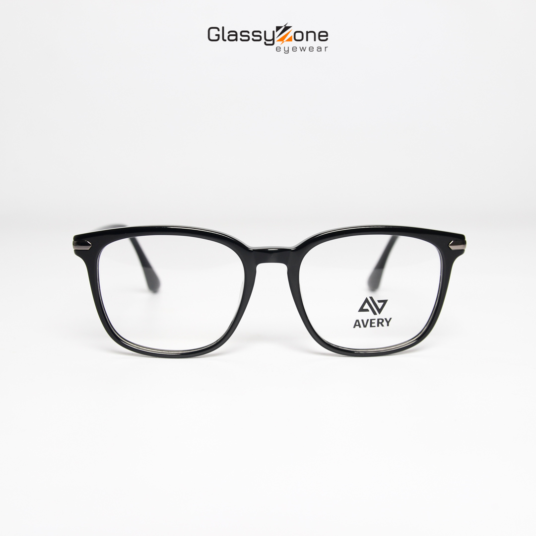 Gọng kính cận, Mắt kính giả cận Acetate Form vuông Nam Nữ Avery 14039 - GlassyZone