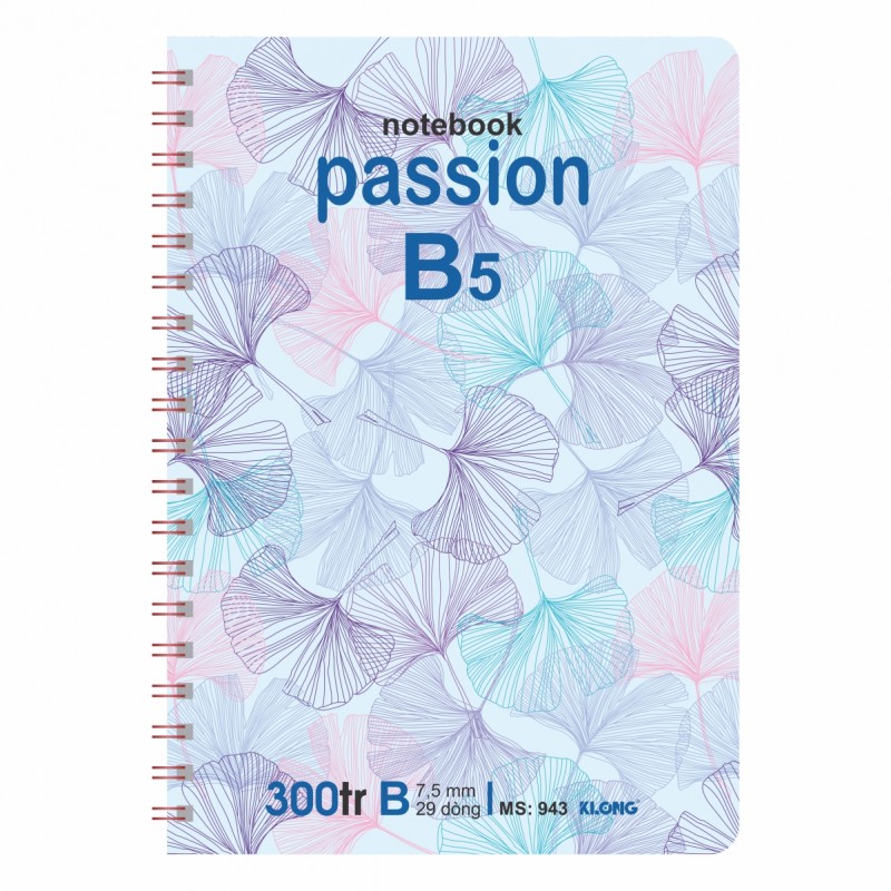 Sổ lò xo KLONG kép B5 300tr; MS: 943