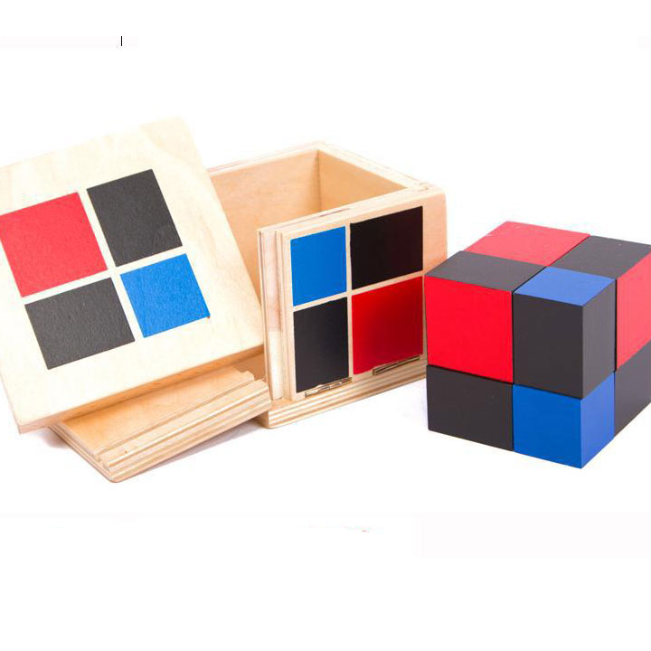 Hộp nhị thức Binomial Cube Giáo cụ Montessori