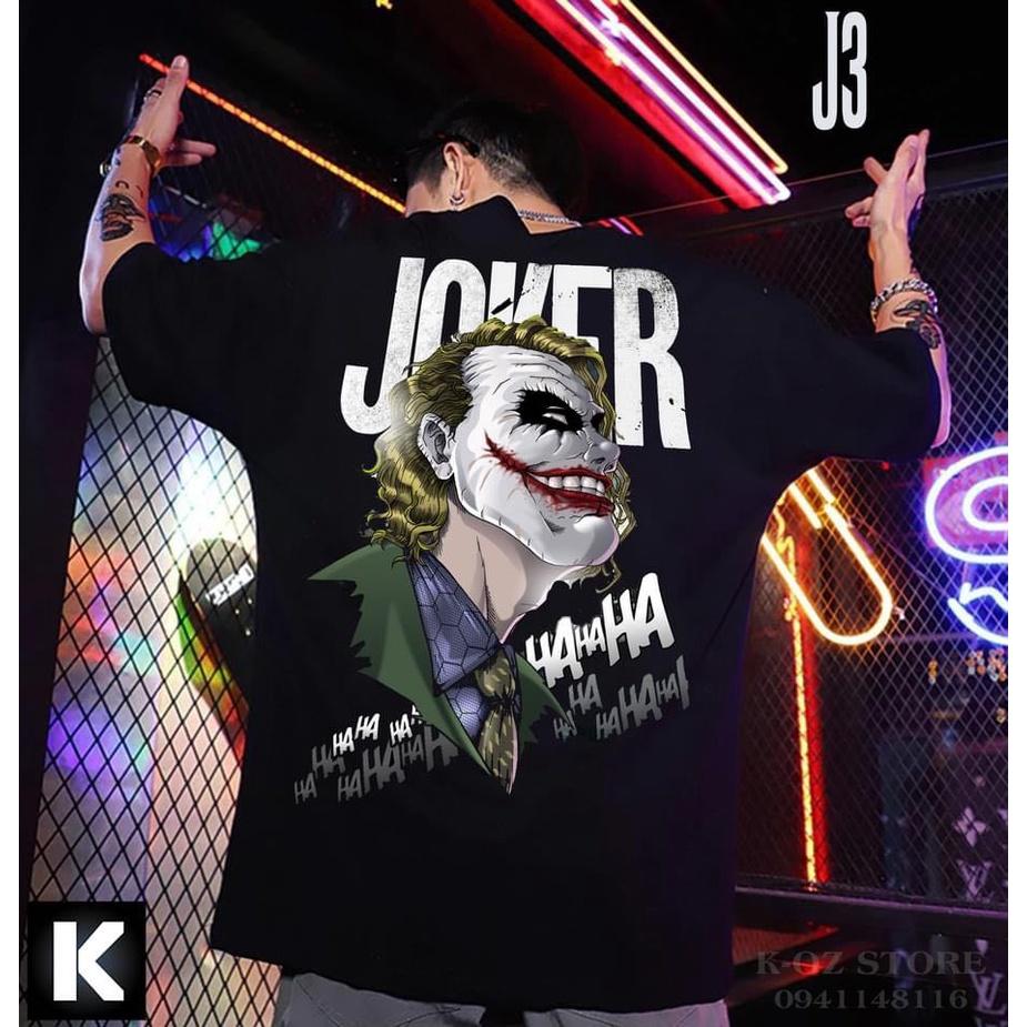 ÁO THUN UNISEX COTTON JOKER TÓC VÀNG MẶT TRĂNG HAHA