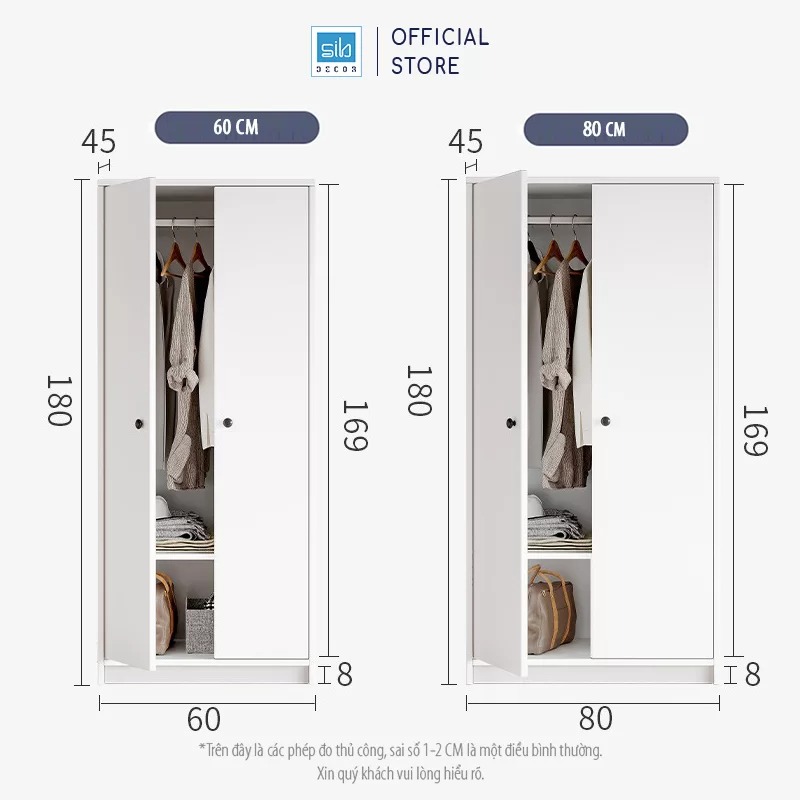 Tủ Quần Áo Dạng Module SIB Decor, Dễ Dàng Sắp Xếp Và Lưu Trữ Vật Dụng 