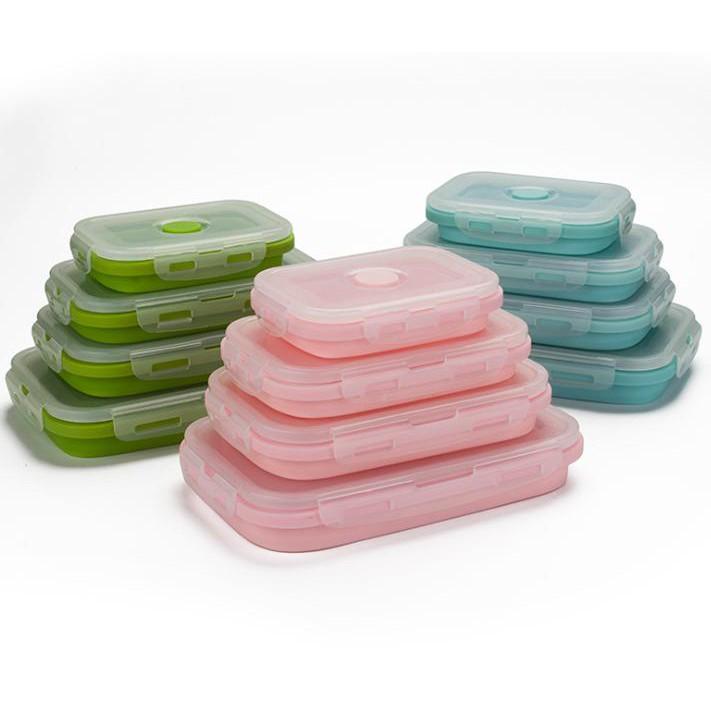 Bộ 3 HỘP GẬP SILICONE ESLY