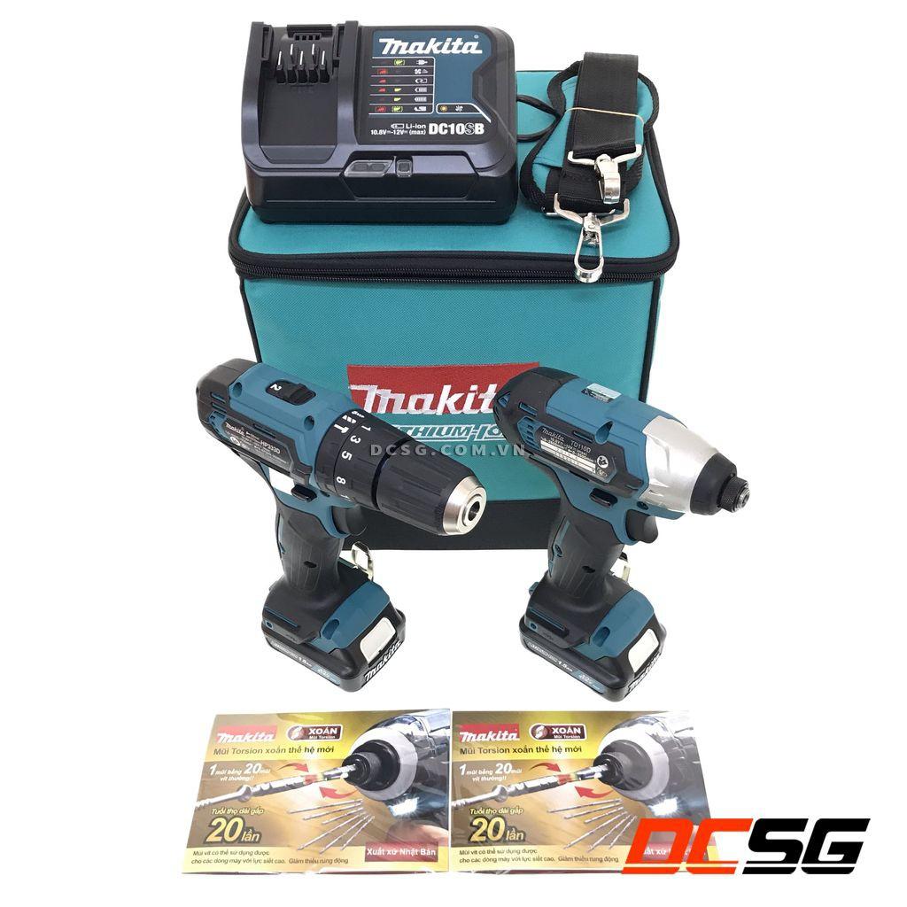 Bộ sản phẩm HP333D + TD110D 12V Max Makita CLX228S | DCSG