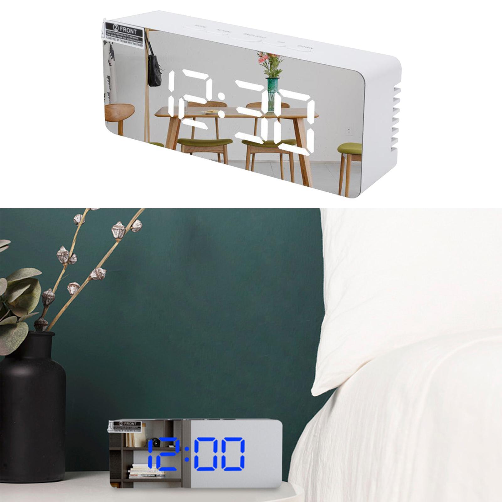 Clock Digital LED Display Mirror Clock
