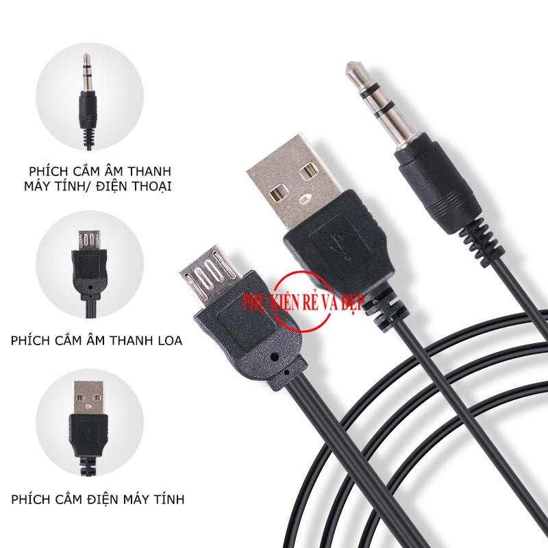 Loa Bluetooth A10 Mini di động - Âm thanh tuyệt hảo, hỗ trợ thẻ nhớ USB AUX