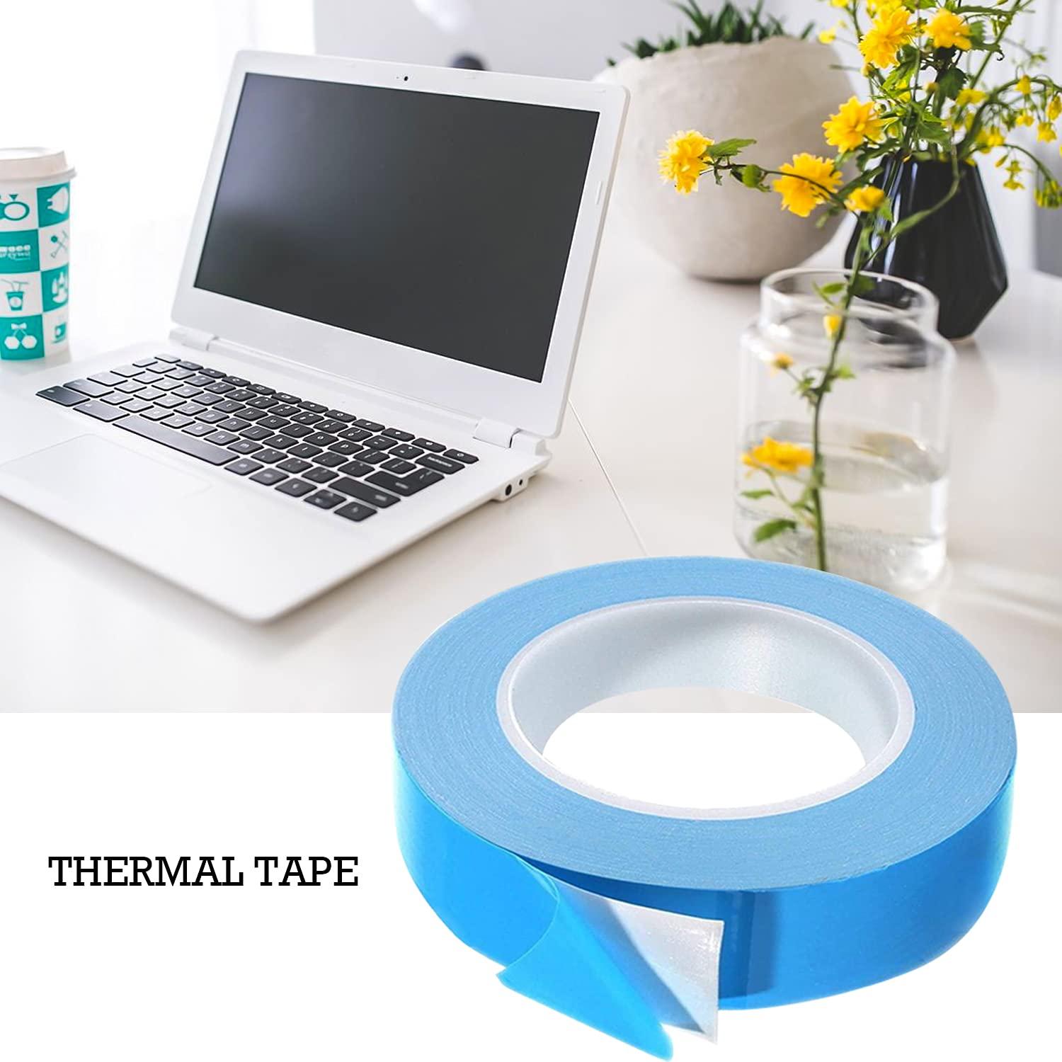 2PCS Ribbon Chất kết dính nhiệt Dải nhiệt hai bên 25 m × 20 mm để làm mát máy tính xách tay DETIPATORS LED mô -đun GPU IGBT CPU, v.v.