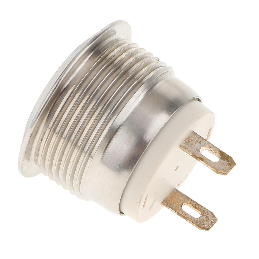 3xCar Motorcycle DC12V 19mm Dash Panel Indicator Light with Wrie Leads  White