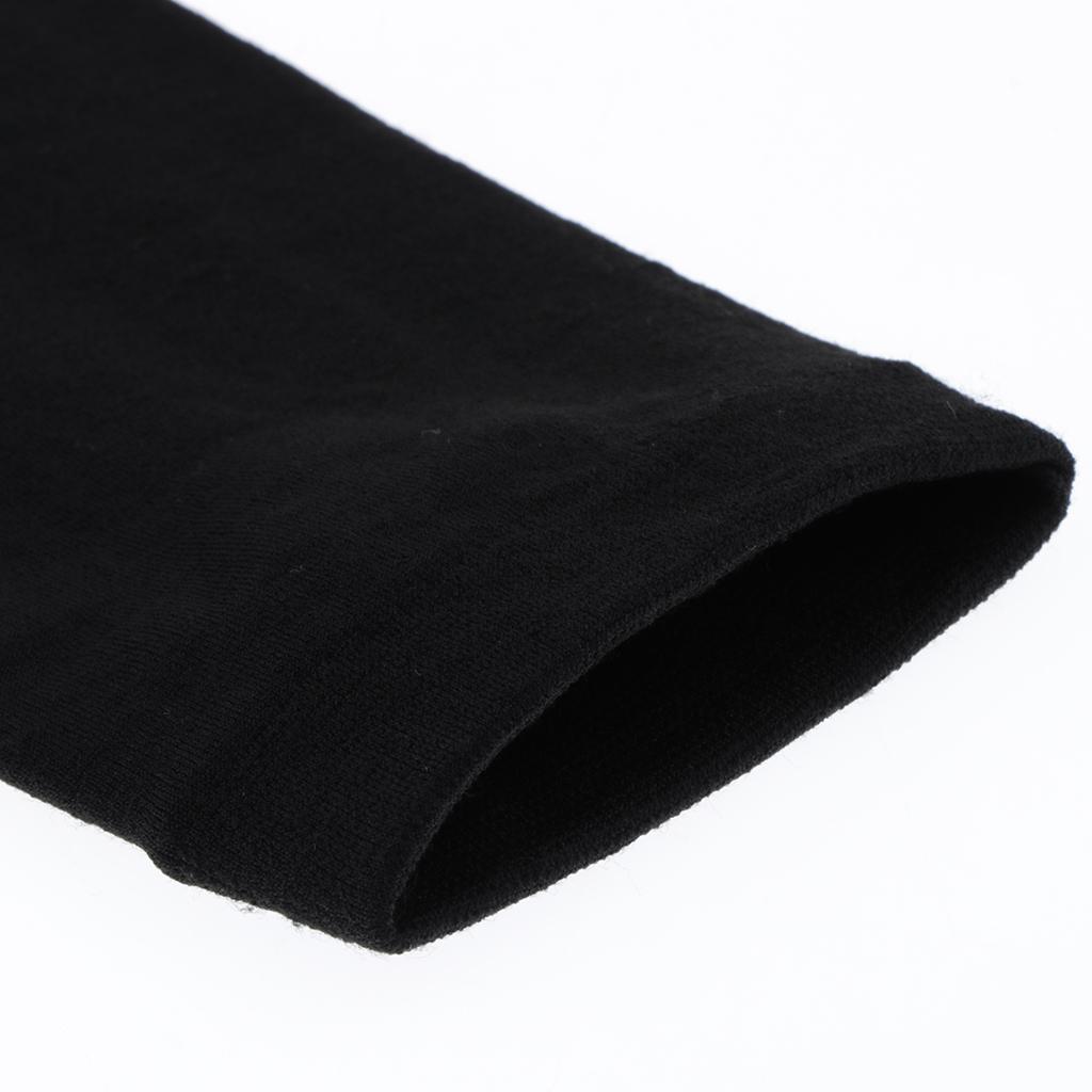 2pcs Black Winter Thermal Thick Fleece Lined Leggings Warm Elastic Trouser Pants