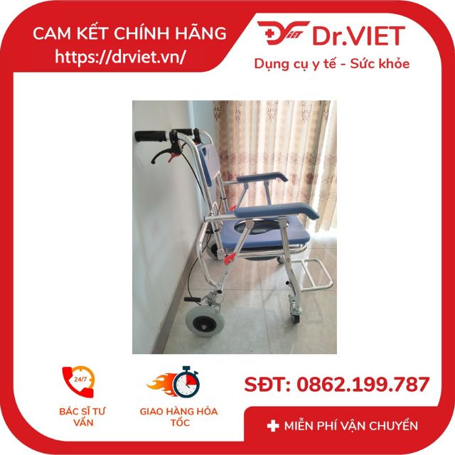 Ghế bô đa năng nhôm có bánh xe, thắng tay X-35