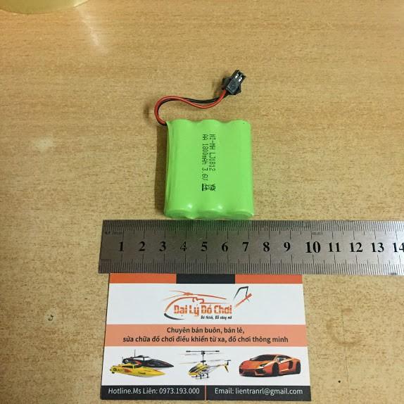 Pin 3.6v dung lượng 1800mah chân cắm càng cua đen jack SM 2p