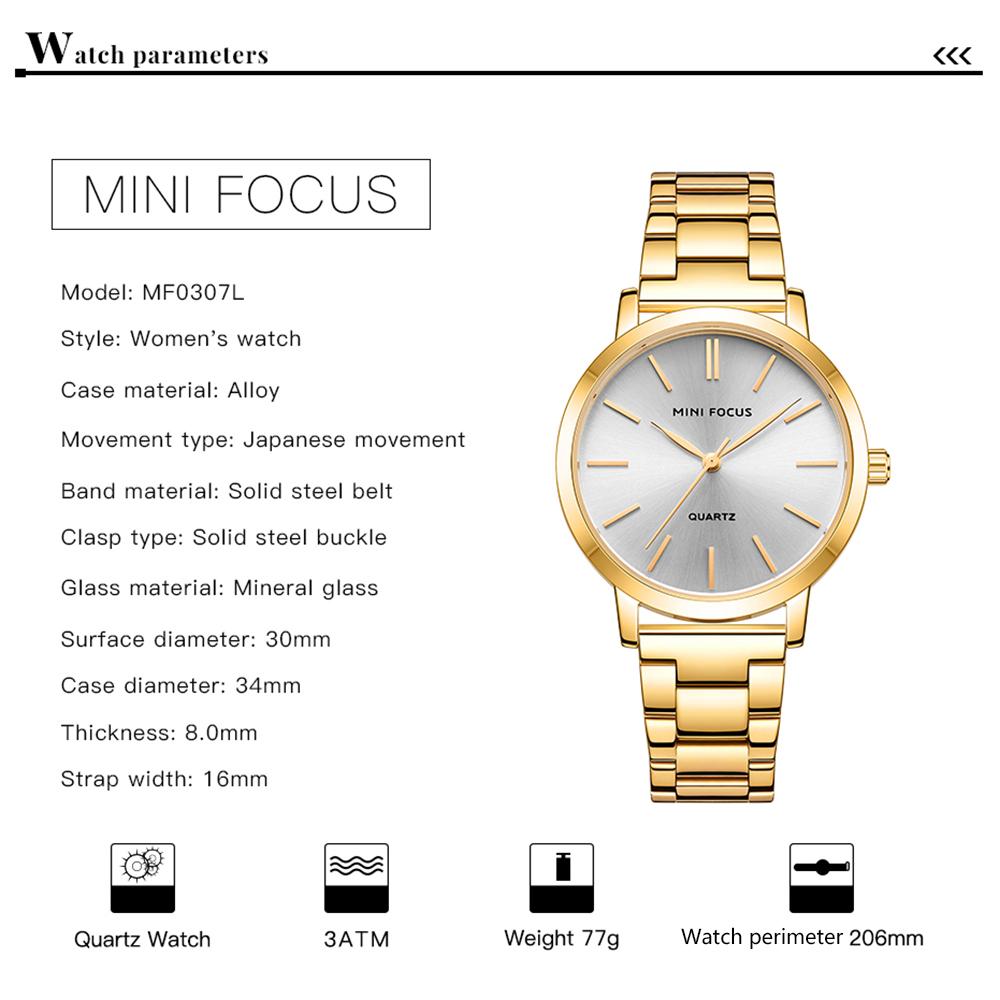 Đồng hồ MINI FOCUS Women Classic Quartz chống thấm nước