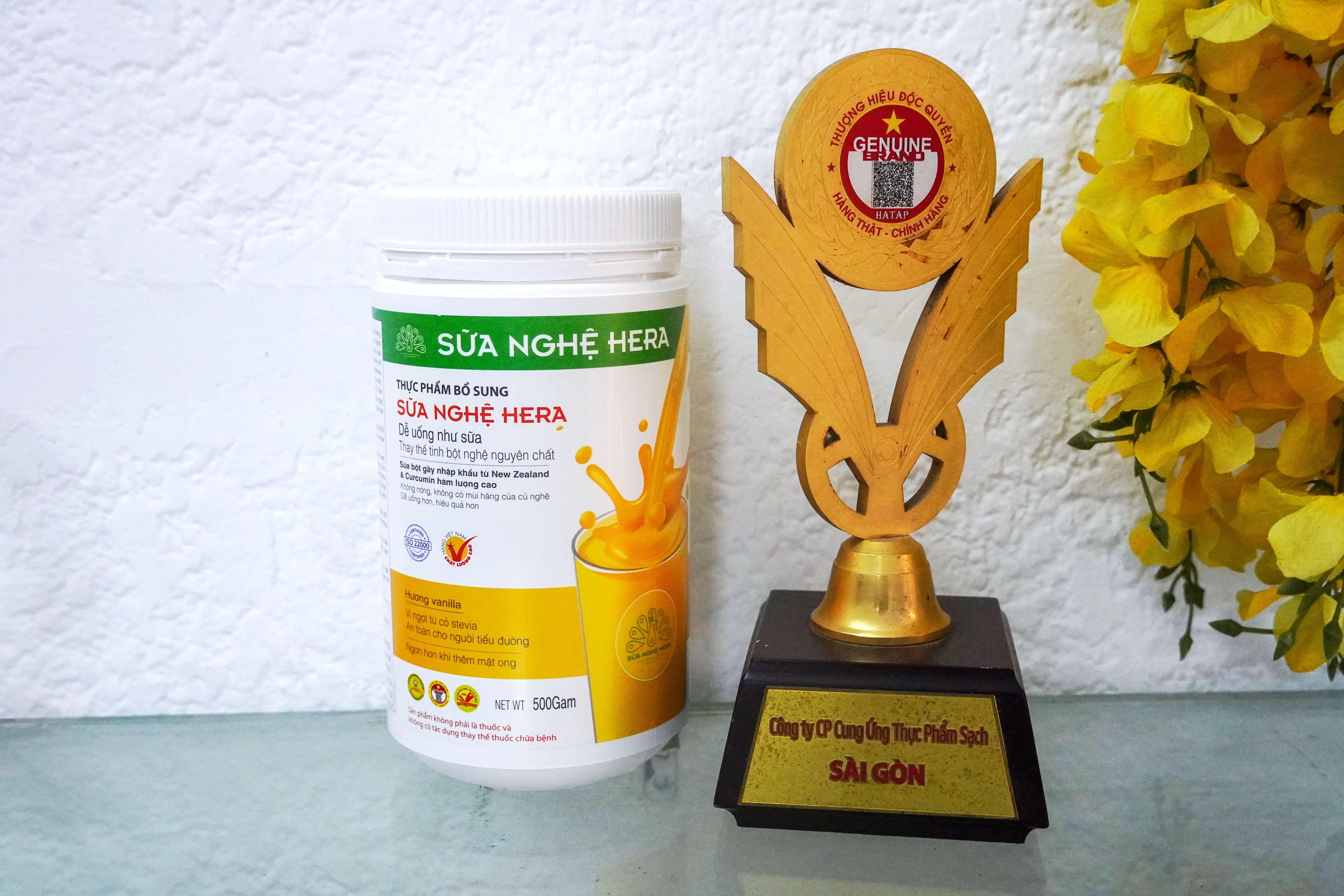 COMBO 2 SỮA NGHỆ HERA TẶNG MASK SAFFRON - KHỎE TỪ BÊN TRONG BẬT TÔNG BÊN NGOÀI