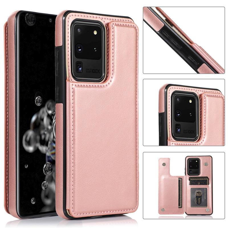 Bao da điện thoại có ngăn ví bảo vệ toàn diện cho Samsung Galaxy S7 Edge S8 Plus S9 Plus S10