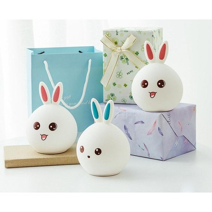 Đèn ngủ Cảm ứng Đổi màu hình thỏ siêu Dễ Thương