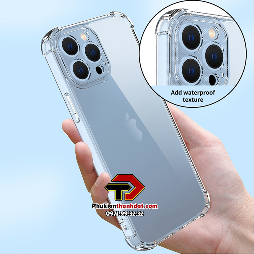 Ốp lưng cho iPhone 14 Pro Max, 14 Pro, 14 Plus, iP 14 silicone dẻo trong suốt chống sốc bảo vệ camera sau